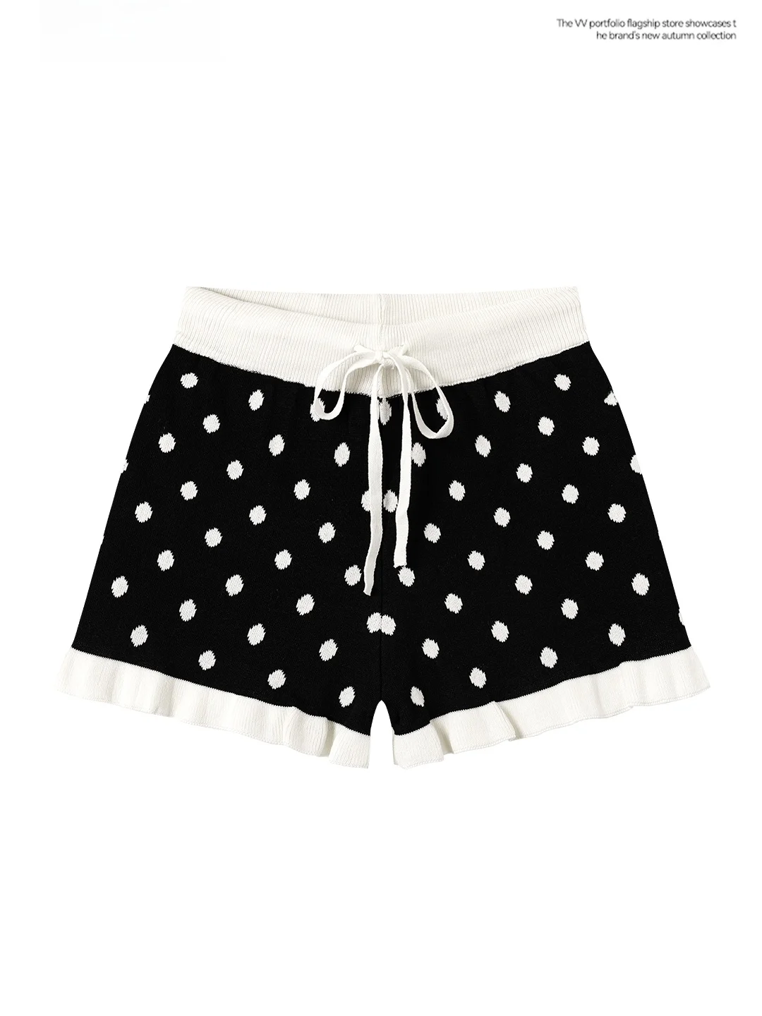 High Waist Polka Dot Short Pants Women's Base Layer Hot Pants Casual Style Black Checkered Belted Outerwear Spring Season
High Waist Polka Dot Short Pants Women's Base Layer Hot Pants Casual Style Black Checkered Belted Outerwear Spring Season