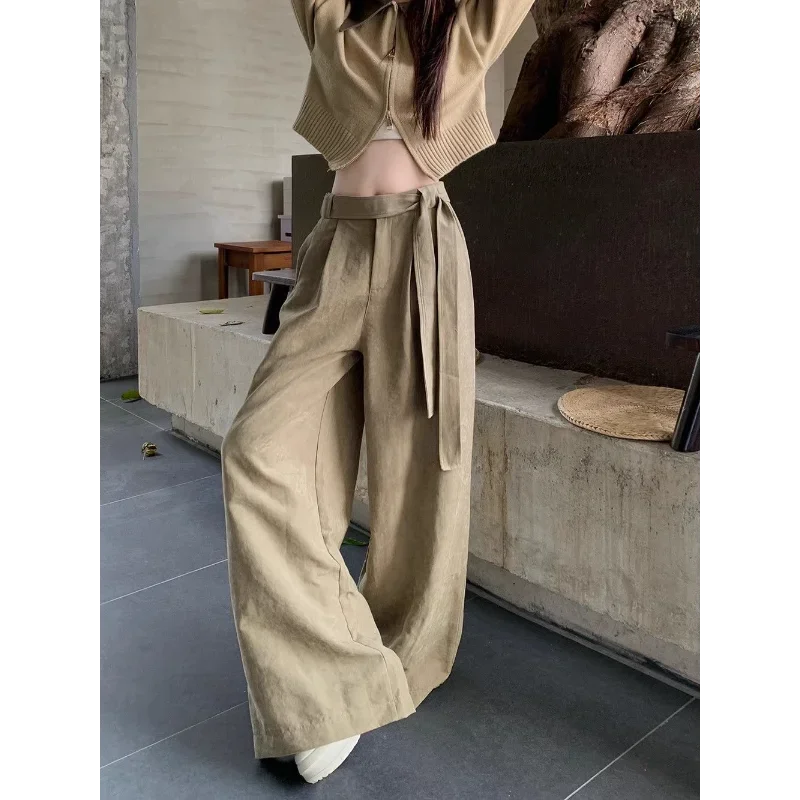 New Retro Fengshui Washing Drape Straight Trousers Design-sensing Wide-leg Casual Autumn and Winter
New Retro Fengshui Washing Drape Straight Trousers Design-sensing Wide-leg Casual Autumn and Winter