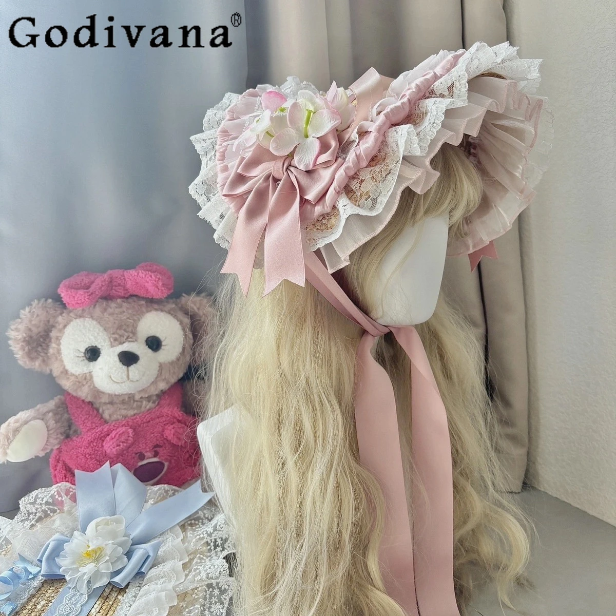 Japanese Original Lolita Handmade Lace BNT Pastoral Lolita Hat Sweet Cute Hair Accessories Headwear for Women
Japanese Original Lolita Handmade Lace BNT Pastoral Lolita Hat Sweet Cute Hair Accessories Headwear for Women