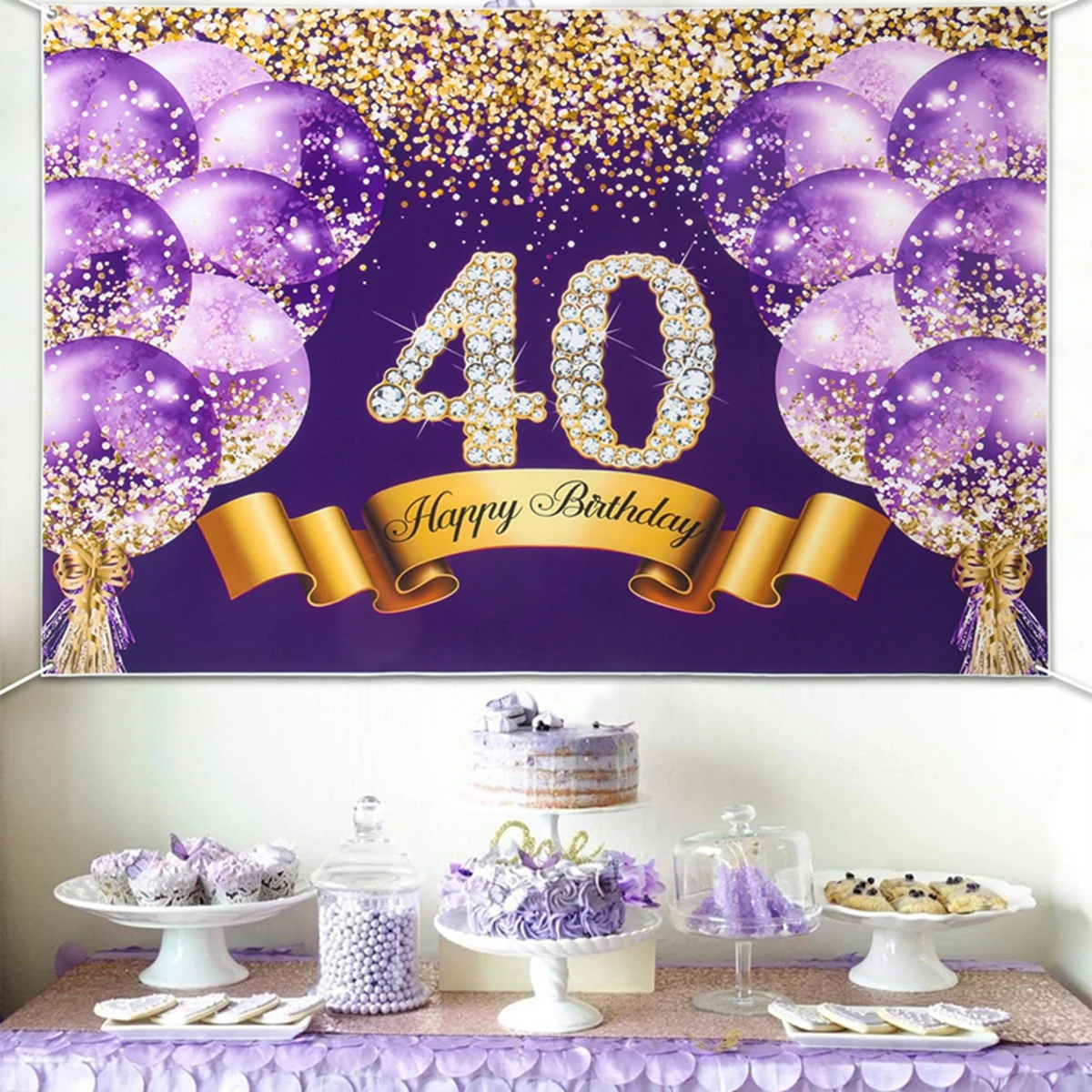 Purple Birthday Background Happy 40 50 60 Years Birthday Party Decorations 40th 50th 60th Party Supplies Anniversary for Woman
Purple Birthday Background Happy 40 50 60 Years Birthday Party Decorations 40th 50th 60th Party Supplies Anniversary for Woman