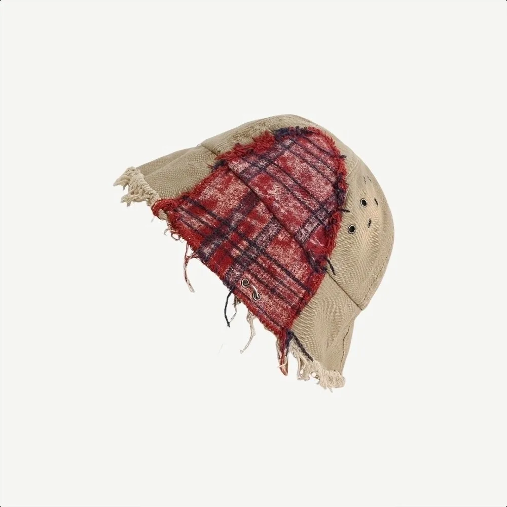 Niche Japanese Plaid Bucket Hat Patched Beggar Style Retro Fisherman Hat Bule Splicing Sun Protection Basin Cap Women
Niche Japanese Plaid Bucket Hat Patched Beggar Style Retro Fisherman Hat Bule Splicing Sun Protection Basin Cap Women