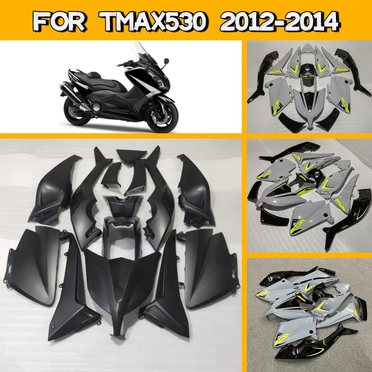 Высококачественный комплект обтекателей (обвес) для Yamaha TMAX 530 ABS 2012-2014 годов выпуска, литье под давлением, для моделей 12, 13, 14 годов, набор деталей кузова мотоцикла
Высококачественный комплект обтекателей (обвес) для Yamaha TMAX 530 ABS 2012-2014 годов выпуска, литье под давлением, для моделей 12, 13, 14 годов, набор деталей кузова мотоцикла