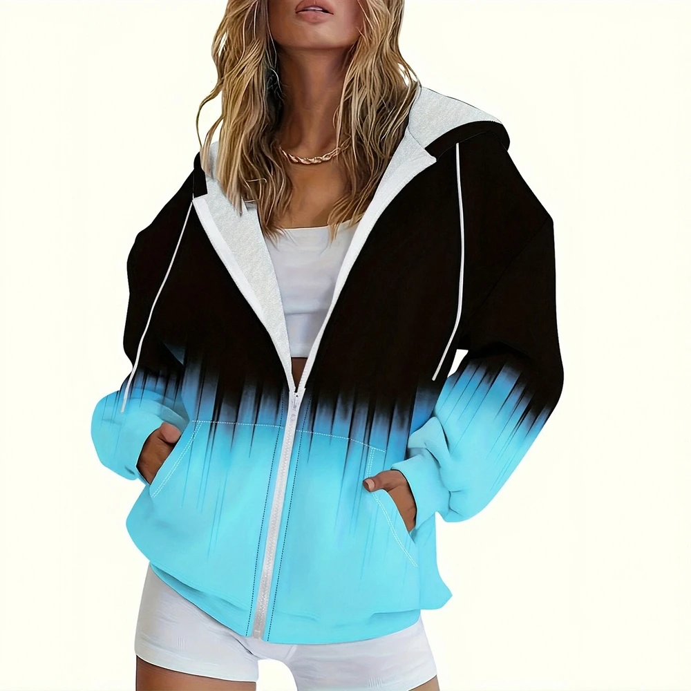 Женская куртка с капюшоном с 3D принтом, повседневная мода, европейско-американский стиль, независимая станция, осенне-зимний кардиган на молнии
Женская куртка с капюшоном с 3D принтом, повседневная мода, европейско-американский стиль, независимая станция, осенне-зимний кардиган на молнии