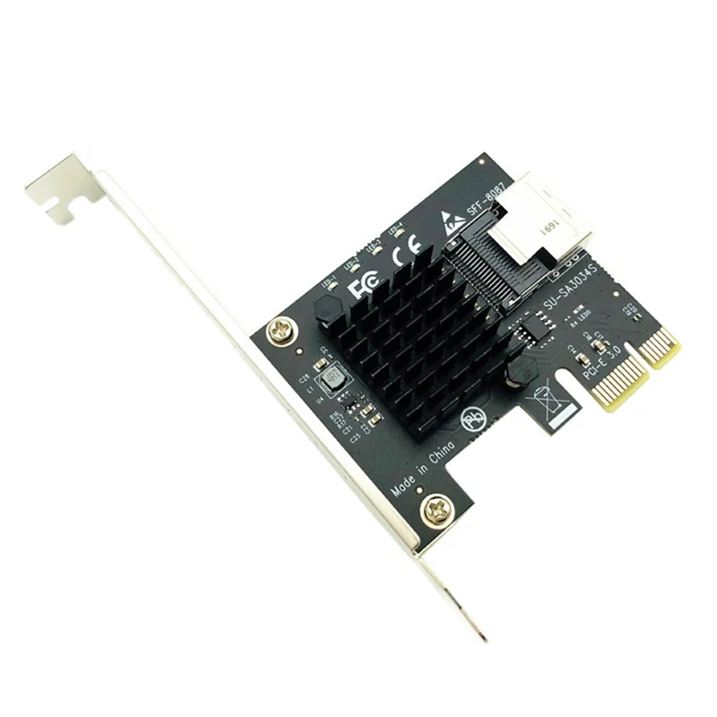PCI-E 1X To Mini SAS SFF-8087 Adapter Card Mini PCI Express X1 2.0 Riser For Mining For Windows/Linux Systems
PCI-E 1X To Mini SAS SFF-8087 Adapter Card Mini PCI Express X1 2.0 Riser For Mining For Windows/Linux Systems
