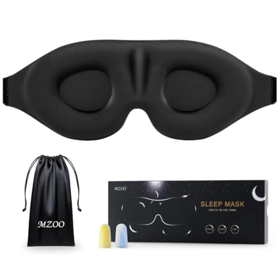 MZOO Luxury Sleep Eye Mask for Side Sleeper Men Women, Zero Eye Pressure 3D Sleeping Mask, Light Blocking Patented Design Night
MZOO Luxury Sleep Eye Mask for Side Sleeper Men Women, Zero Eye Pressure 3D Sleeping Mask, Light Blocking Patented Design Night