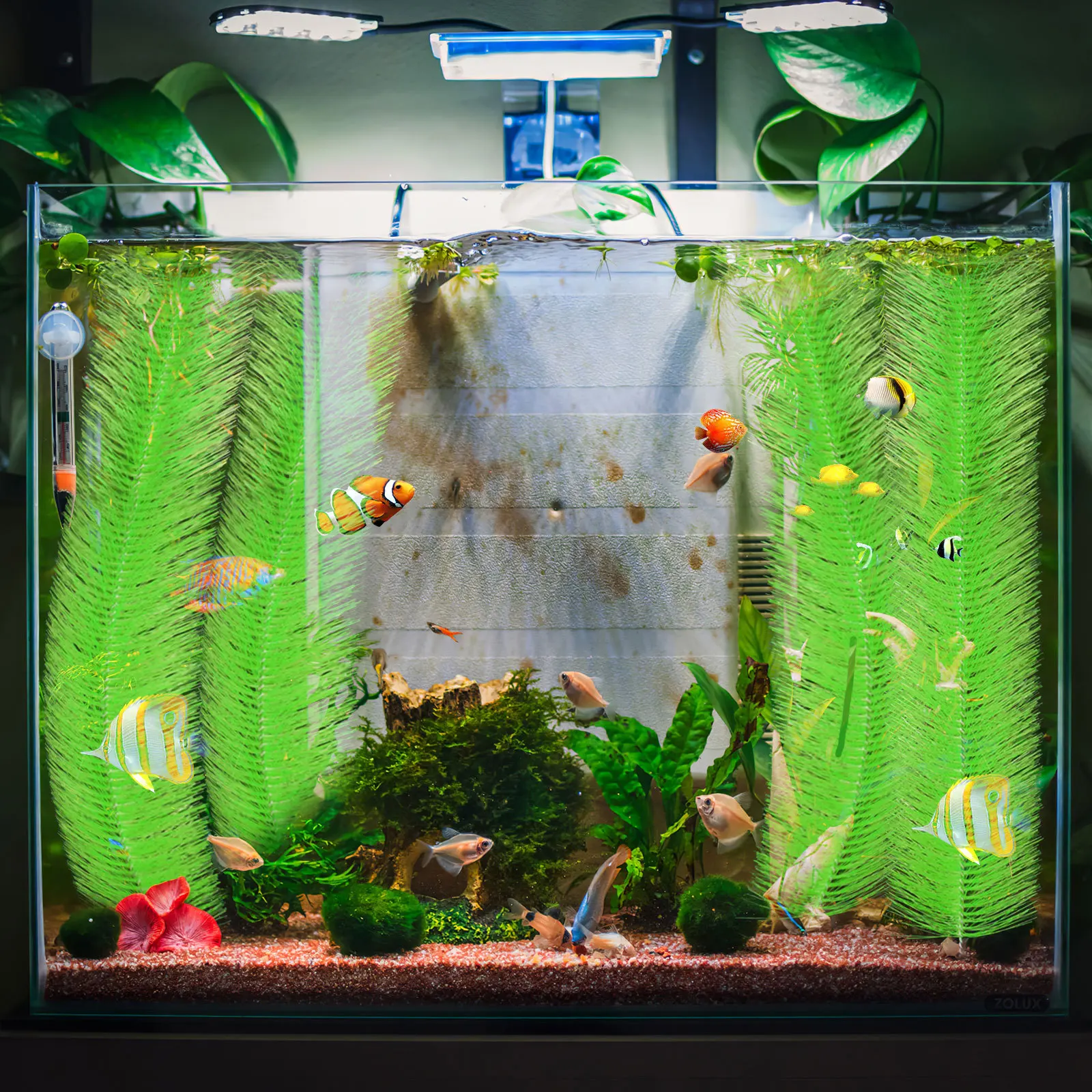 2 pcs Hatching Grass Brushes Aquarium Plants Floating Breeding Mop Fish Tank Spawning Decor Accessories Simulation Aquatic Grass
2 pcs Hatching Grass Brushes Aquarium Plants Floating Breeding Mop Fish Tank Spawning Decor Accessories Simulation Aquatic Grass