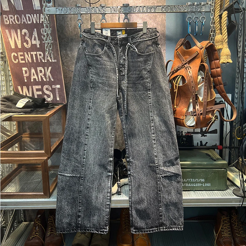 Amekaji американские винтажные повседневные джинсы мужские черно-серые потертые непринужденные широкие и удлиненные брюки уличная одежда высокого качества
Amekaji американские винтажные повседневные джинсы мужские черно-серые потертые непринужденные широкие и удлиненные брюки уличная одежда высокого качества