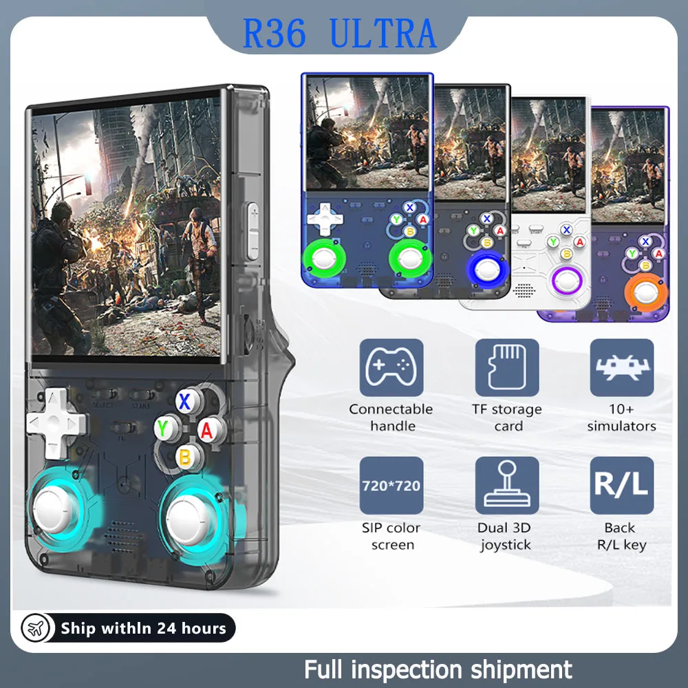 R36 ULTRA Retro Handheld Video Game Console Linux System 4 Inch IPS Screen R36S Portable Pocket Video Player 64GB Games
R36 ULTRA Retro Handheld Video Game Console Linux System 4 Inch IPS Screen R36S Portable Pocket Video Player 64GB Games