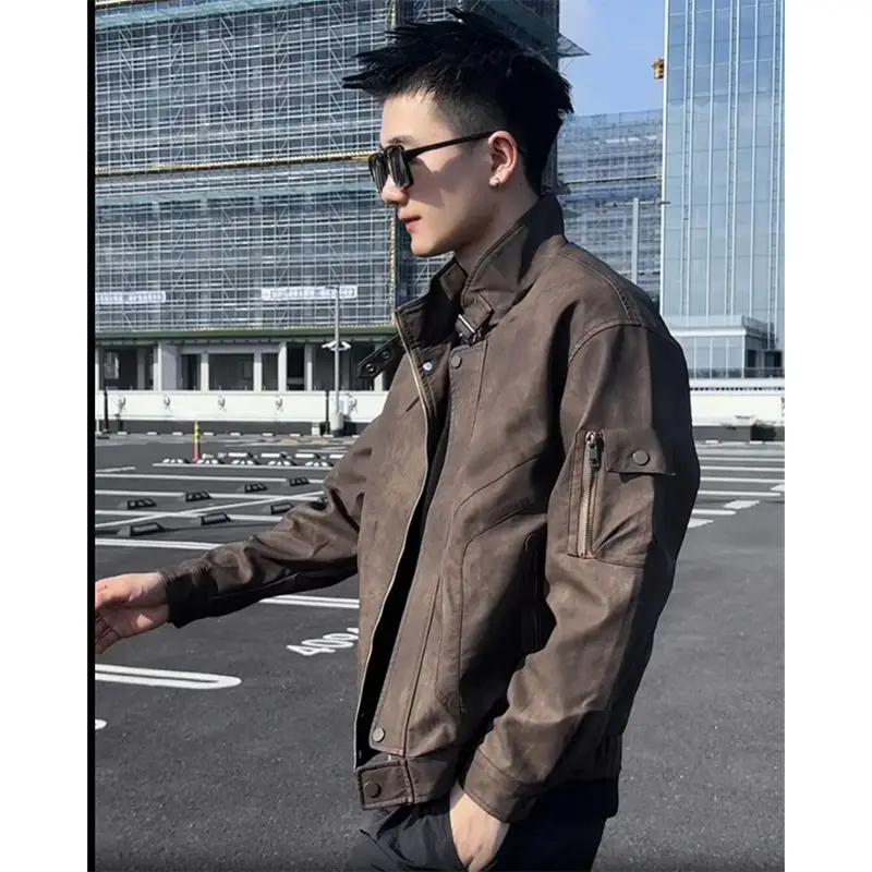 Original Net Image PU957 Coffee Bla Jaet Loose Fit Zipper Decoration Iron Free Polyester Casual Outerwear for Teens
Original Net Image PU957 Coffee Bla Jaet Loose Fit Zipper Decoration Iron Free Polyester Casual Outerwear for Teens