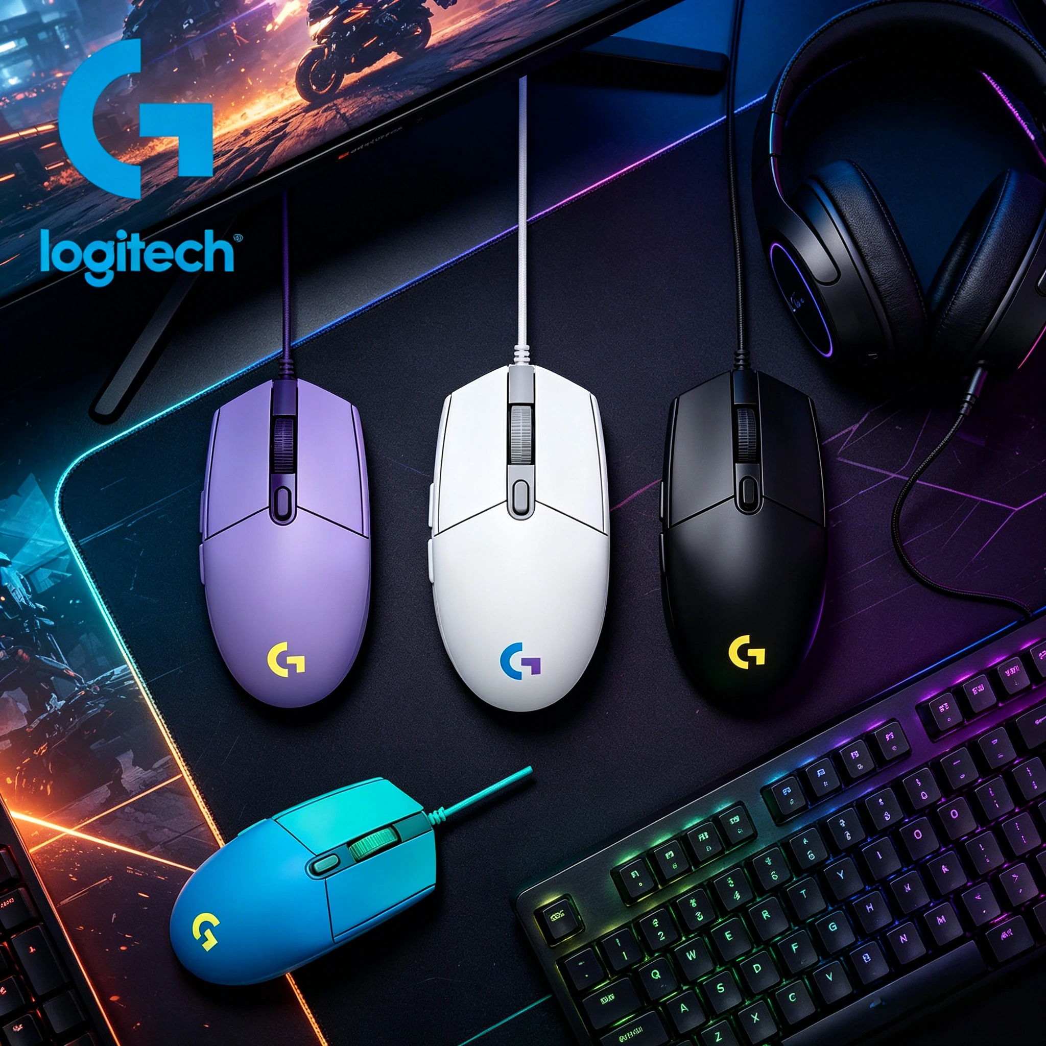 Logitech G102 wired gaming mouse RGB gaming desktop computer laptop universal mouse M220/M280 wireless Bluetooth mouse
Logitech G102 wired gaming mouse RGB gaming desktop computer laptop universal mouse M220/M280 wireless Bluetooth mouse