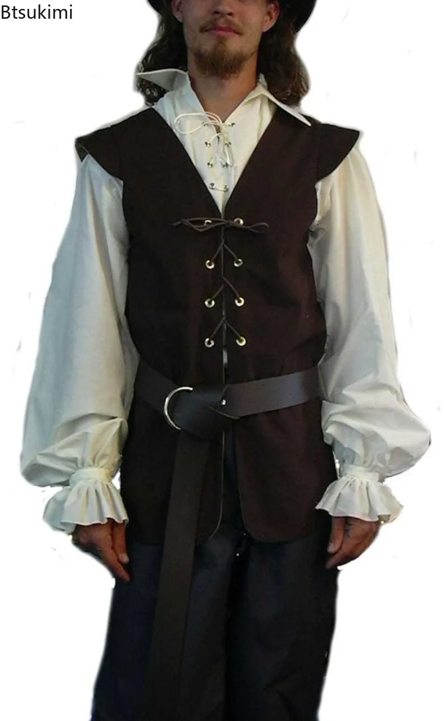 2026 Men's Vintage Lacing Up Vest Top Casual Wild Suede Medieval Men Jacket Gothic Steampunk Victorian Pirate Cosplay Costume
2026 Men's Vintage Lacing Up Vest Top Casual Wild Suede Medieval Men Jacket Gothic Steampunk Victorian Pirate Cosplay Costume