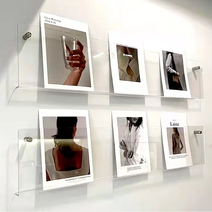 10 шт., прозрачная акриловая подставка для дисплея, компакт-дисков, газетный альбом, художественный альбом, стеллаж для хранения журналов для газет
10 шт., прозрачная акриловая подставка для дисплея, компакт-дисков, газетный альбом, художественный альбом, стеллаж для хранения журналов для газет