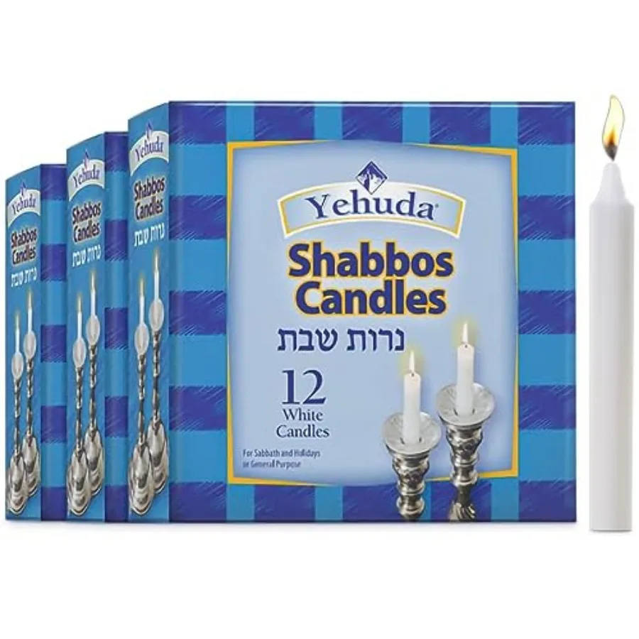 3 Hour White Shabbos 36 Candl,Traditional Shabbat Unscented Emergency Candles for Emergency Kit
3 Hour White Shabbos 36 Candl,Traditional Shabbat Unscented Emergency Candles for Emergency Kit