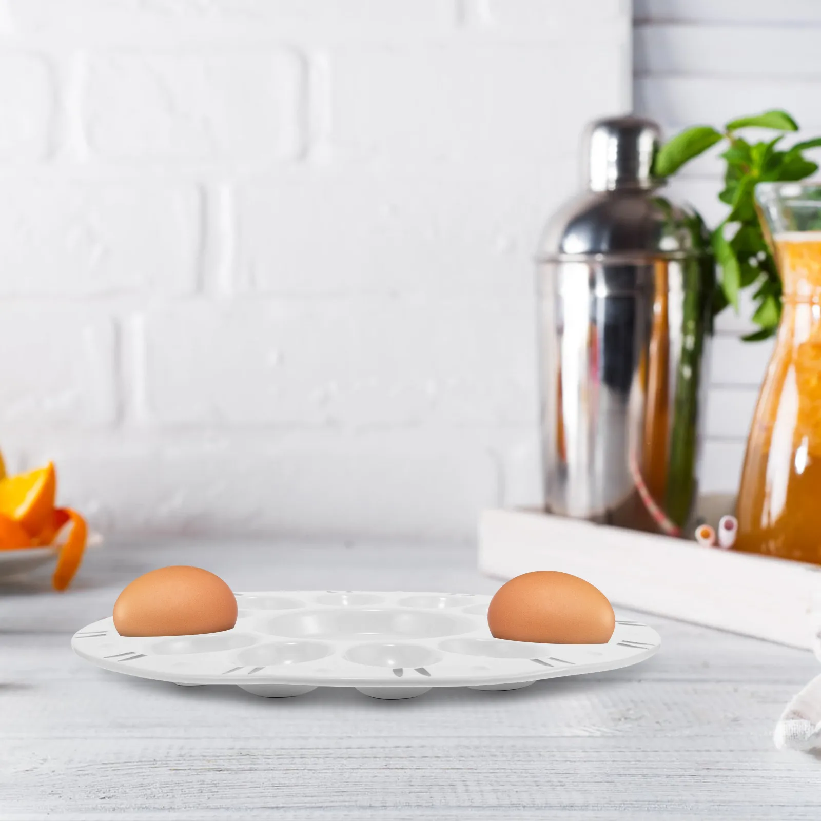 Deviled Egg Ceramic Tray Easter Egg Platter Reusable Non-Breakable Serving Dish for Home Kitchen Restaurant Devilled Eggs Holder
Deviled Egg Ceramic Tray Easter Egg Platter Reusable Non-Breakable Serving Dish for Home Kitchen Restaurant Devilled Eggs Holder