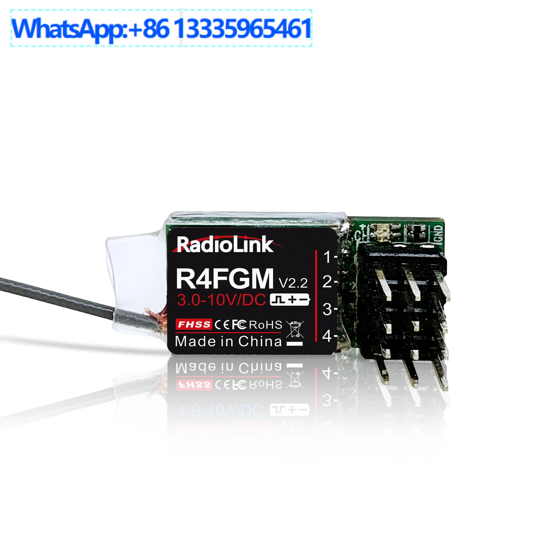 RadioLink Ledi Electronics R4FGM Four-way Mini Car Receiver Gyroscope Mosquito Car RC4GSRC8X
RadioLink Ledi Electronics R4FGM Four-way Mini Car Receiver Gyroscope Mosquito Car RC4GSRC8X
