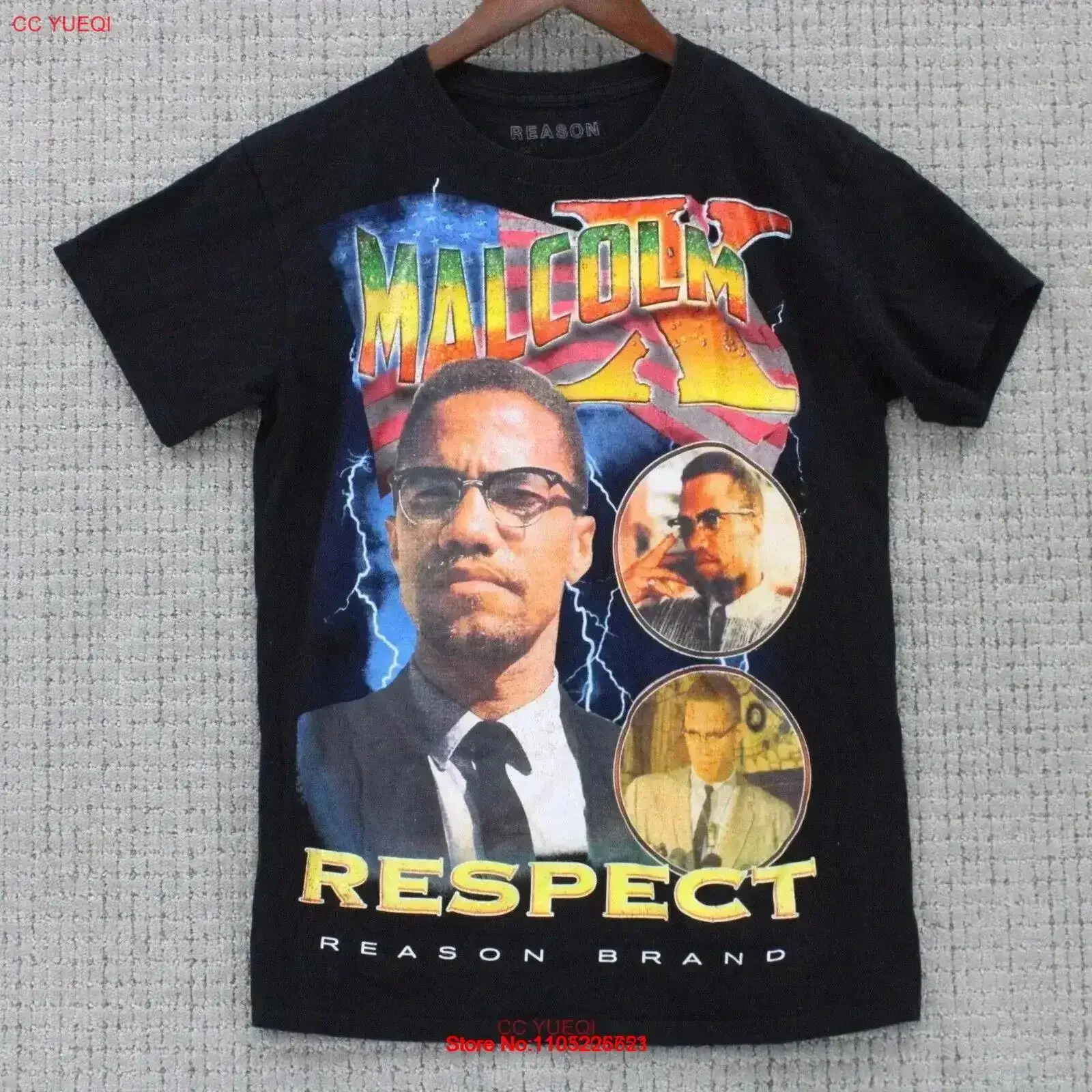Reason Brand T Shirt Mens Small S Black Vintage Retro Malcom X Respect y2k Washed Versatile Comfortable homme vintage Washed
Reason Brand T Shirt Mens Small S Black Vintage Retro Malcom X Respect y2k Washed Versatile Comfortable homme vintage Washed