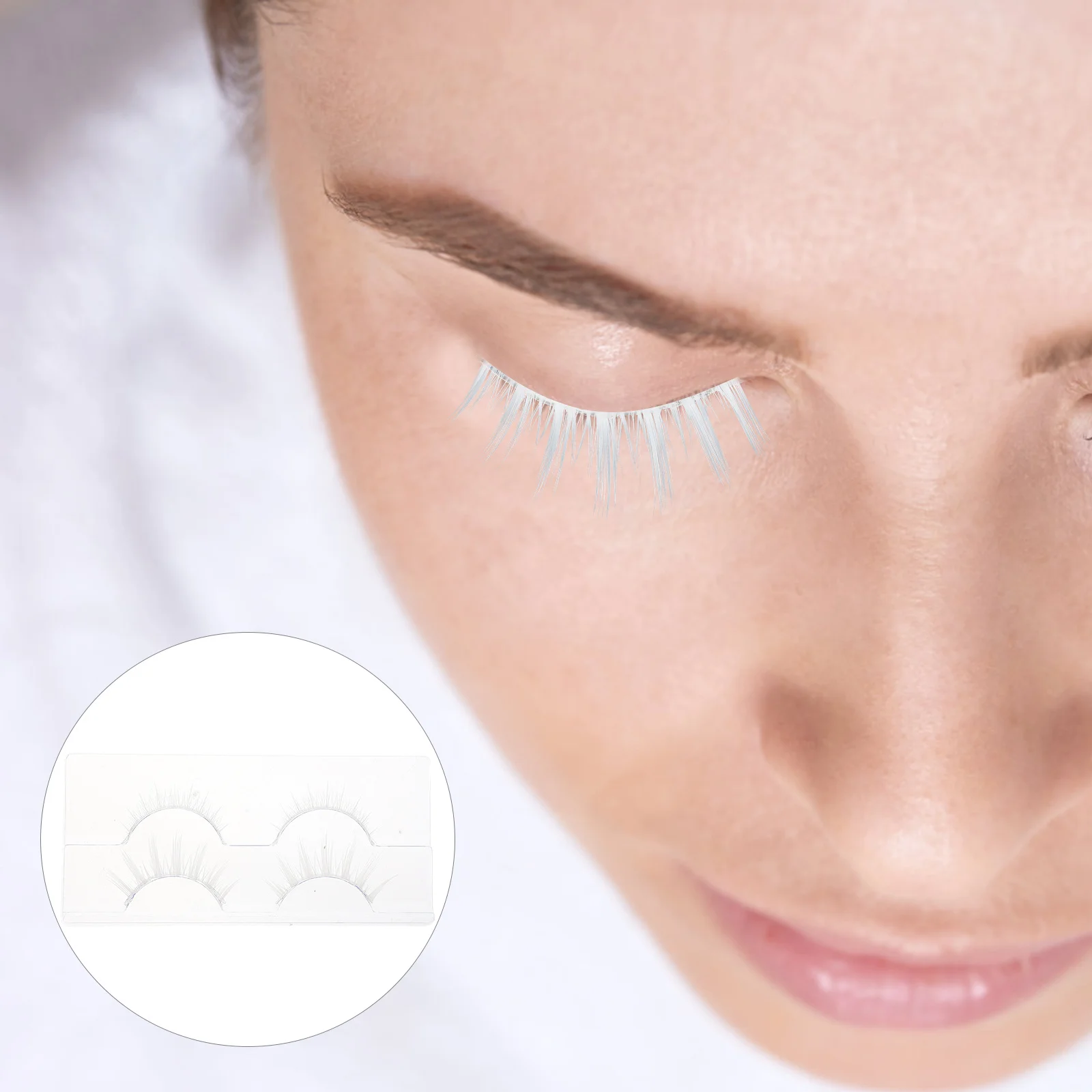 2Pairs False Eyelashes Lightweight Comfortable Natural Long Thin Premium Material Makeup Fake Lashes for Women Party Date Big 
2Pairs False Eyelashes Lightweight Comfortable Natural Long Thin Premium Material Makeup Fake Lashes for Women Party Date Big