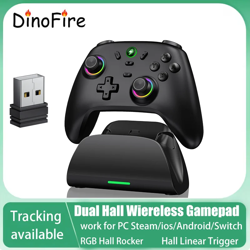 NC500 RGB HALL Wireless Controller for PC/Steam/iOS/Android Pro Gamepad for Nintendo Switch 1000mAh Rechargeable Battery
NC500 RGB HALL Wireless Controller for PC/Steam/iOS/Android Pro Gamepad for Nintendo Switch 1000mAh Rechargeable Battery