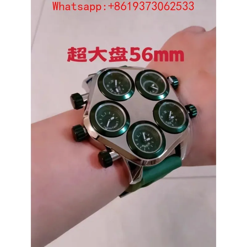 Customized New Multi-time Zone Quartz Large Plate Couple Internet Celebrity Silicone Belt Boys and Girls Watch
Customized New Multi-time Zone Quartz Large Plate Couple Internet Celebrity Silicone Belt Boys and Girls Watch