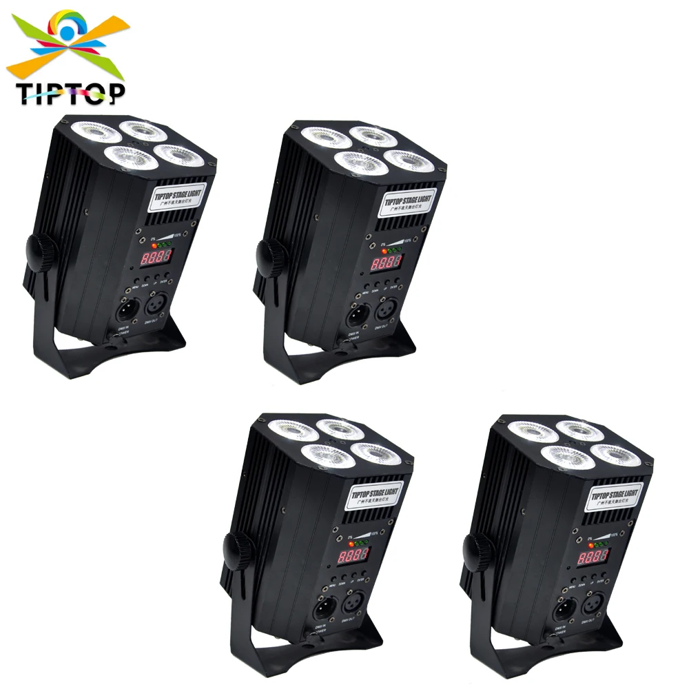 LED Stage Light 4x18W Battery LED Par Light RGBWAP 71Watt DMX 512 Stage Lighting for Home Party Wedding DJ Show Club Concert
LED Stage Light 4x18W Battery LED Par Light RGBWAP 71Watt DMX 512 Stage Lighting for Home Party Wedding DJ Show Club Concert