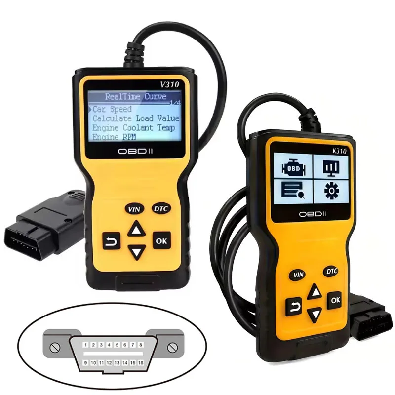 V310K310 OBD2 Code Reader Digital Display ELM 327OBD2 Scanner Car Auto Diagnostic Tool OBDII EOBD Read/Clear Fault Scan Tool
V310K310 OBD2 Code Reader Digital Display ELM 327OBD2 Scanner Car Auto Diagnostic Tool OBDII EOBD Read/Clear Fault Scan Tool