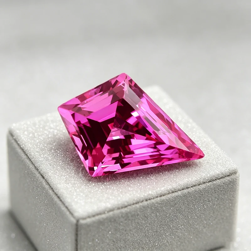 Hot Pink Kite Cut Lab Grown Sapphire 7x10mm Special Shape Loose Gemstones with AGL Certificate
Hot Pink Kite Cut Lab Grown Sapphire 7x10mm Special Shape Loose Gemstones with AGL Certificate