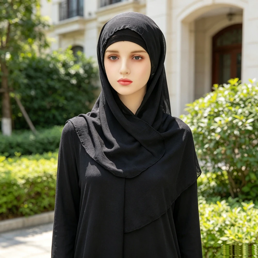 Modal Solid Color Headscarf Shawl with Inner Cap Underscarf Muslim Hijab Women Bonnet Inner Hat Wrap Beanies Islam Headwear New
Modal Solid Color Headscarf Shawl with Inner Cap Underscarf Muslim Hijab Women Bonnet Inner Hat Wrap Beanies Islam Headwear New