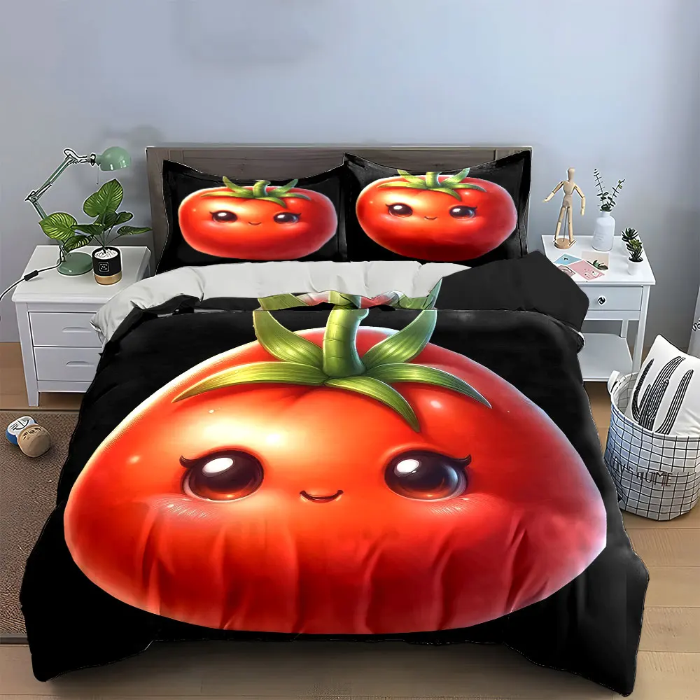 "Tomato Themed Decorative Set" Bedding Set with 1 Duvet Cover 2 Pillowcases Single Double King Queen, Gift
"Tomato Themed Decorative Set" Bedding Set with 1 Duvet Cover 2 Pillowcases Single Double King Queen, Gift