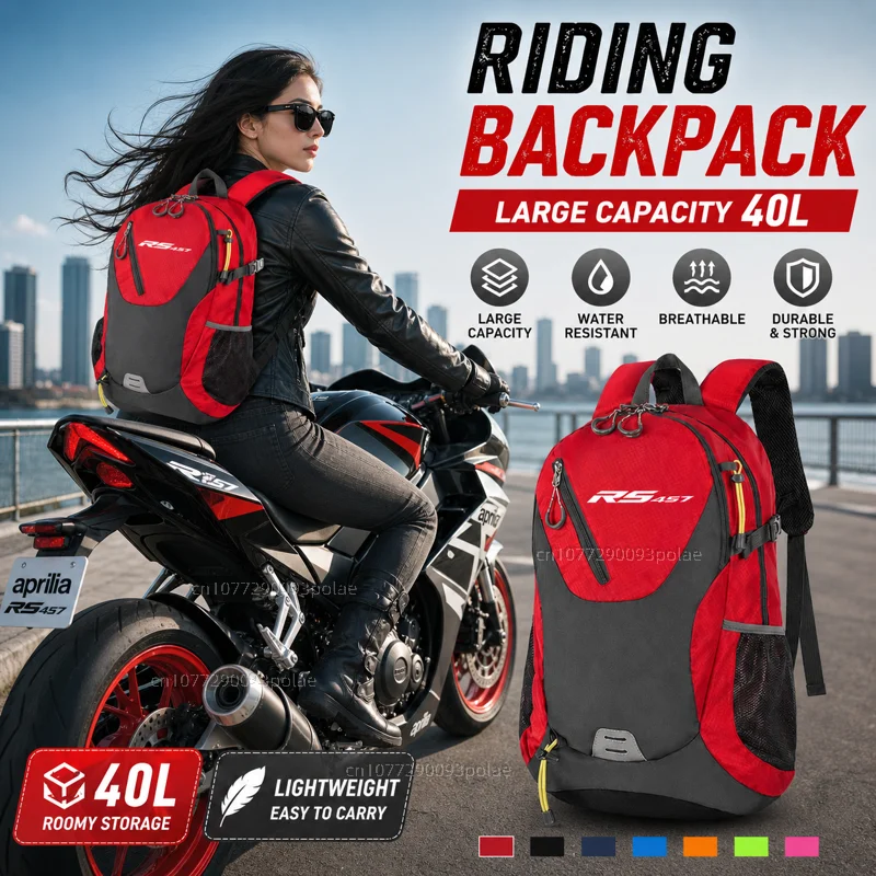 For Aprilia RS457 RS660 RSV4 Tuono 660 RS 457 2024 2025 Large Capacity Racing travel Men waterproof Backpack Bag Motorcycle Gift
For Aprilia RS457 RS660 RSV4 Tuono 660 RS 457 2024 2025 Large Capacity Racing travel Men waterproof Backpack Bag Motorcycle Gift