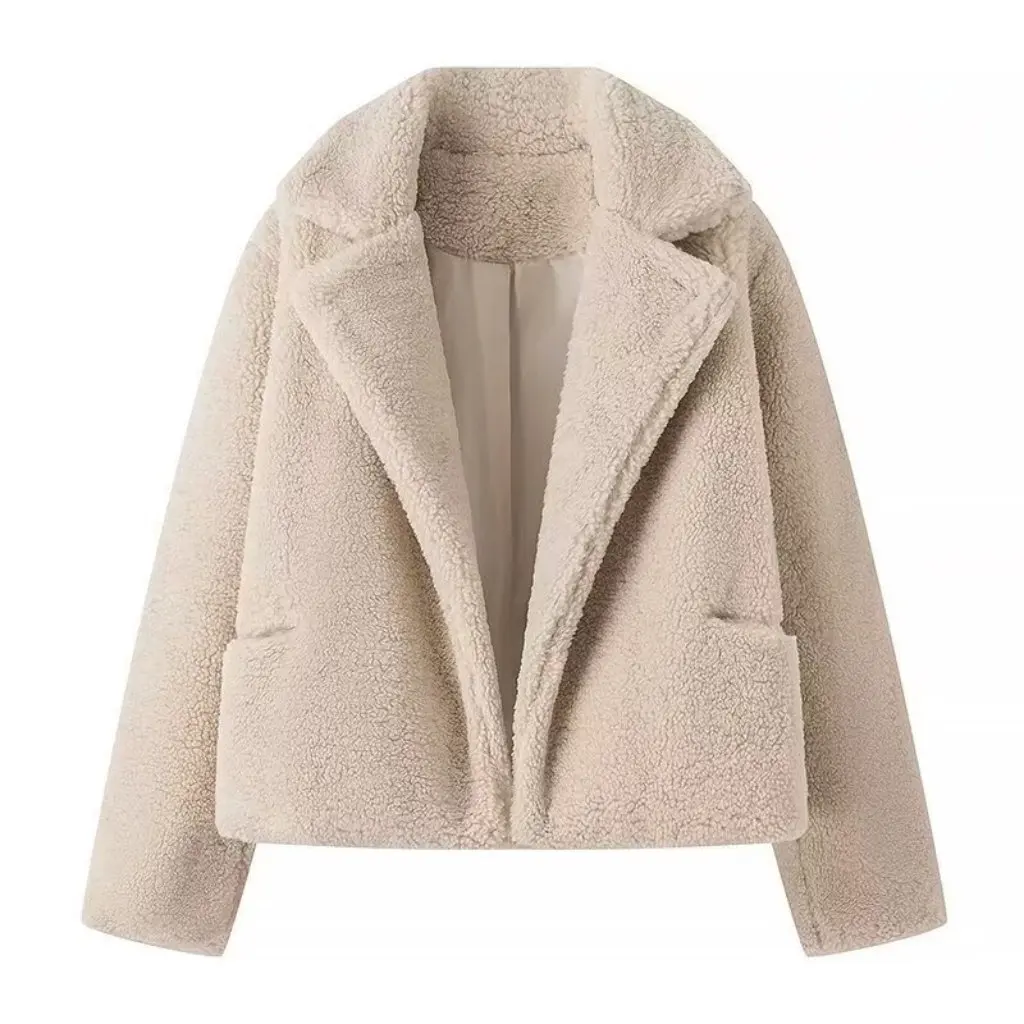 Women's Autumn Winter Wheat Mao Mao Coat Wholesale Independent Station European American Style Fashionable Jumper 
Women's Autumn Winter Wheat Mao Mao Coat Wholesale Independent Station European American Style Fashionable Jumper
