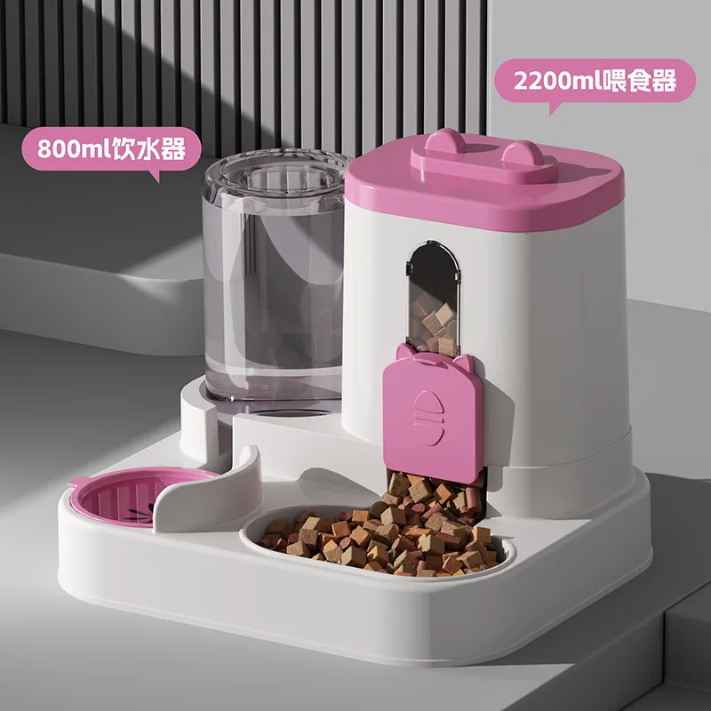 Automatic Cat Feeder 2-in-1 Large Food and Water Dispenser Pet Feeder Cat Food Water Bowl Convenient Stylish
Automatic Cat Feeder 2-in-1 Large Food and Water Dispenser Pet Feeder Cat Food Water Bowl Convenient Stylish