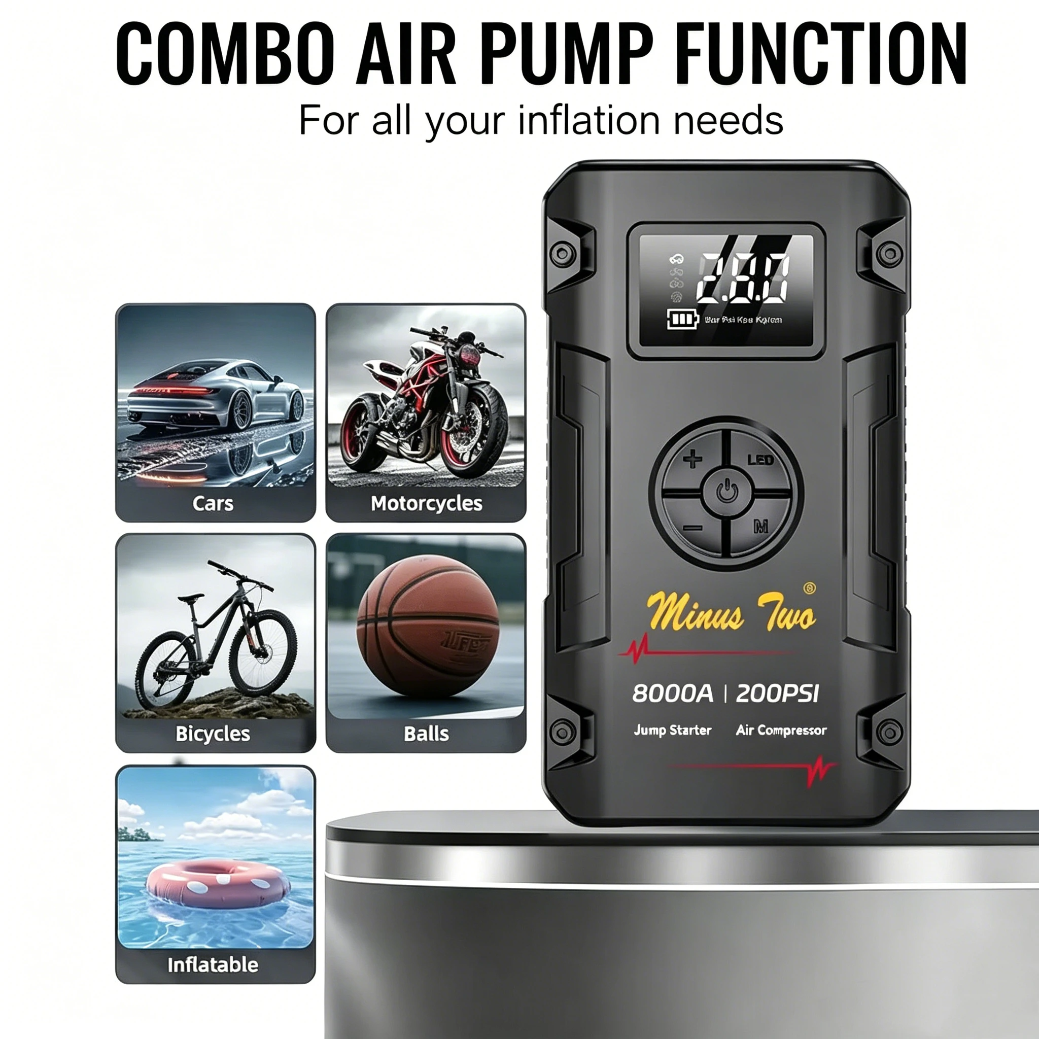 Car Jump Starter Battery Pack 12V Portable Battery Jumper Charger Power Bank
Car Jump Starter Battery Pack 12V Portable Battery Jumper Charger Power Bank
