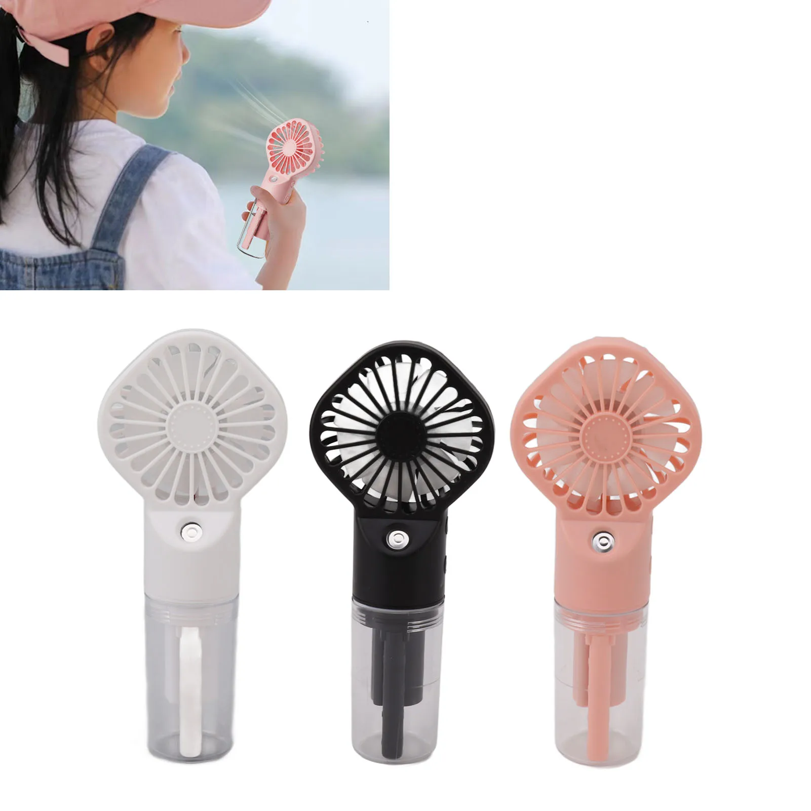 4 Speeds Powerful Misting Handheld Cooling Fan USB Rechargeable Mini Water Spray Humidifier Lightweight Pocket Portable Fan
4 Speeds Powerful Misting Handheld Cooling Fan USB Rechargeable Mini Water Spray Humidifier Lightweight Pocket Portable Fan