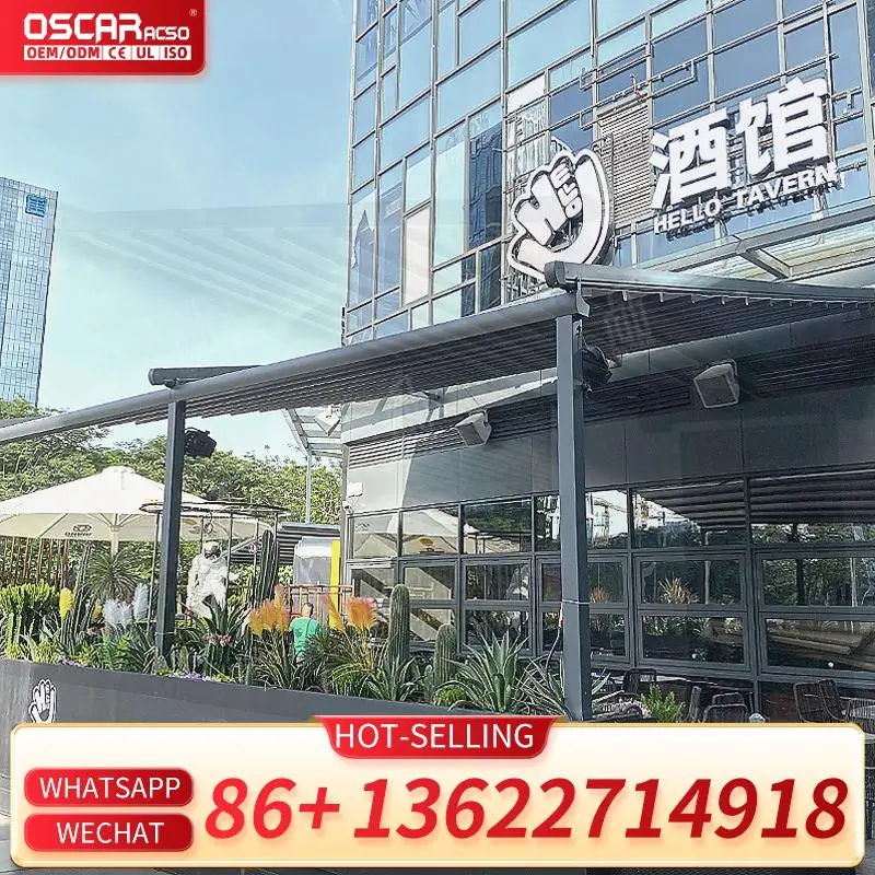 Automatic Sliding Retractable Telescopic Roof System for Patio Restaurant Outdoor Spaces Retractable Canopy Pergola
Automatic Sliding Retractable Telescopic Roof System for Patio Restaurant Outdoor Spaces Retractable Canopy Pergola