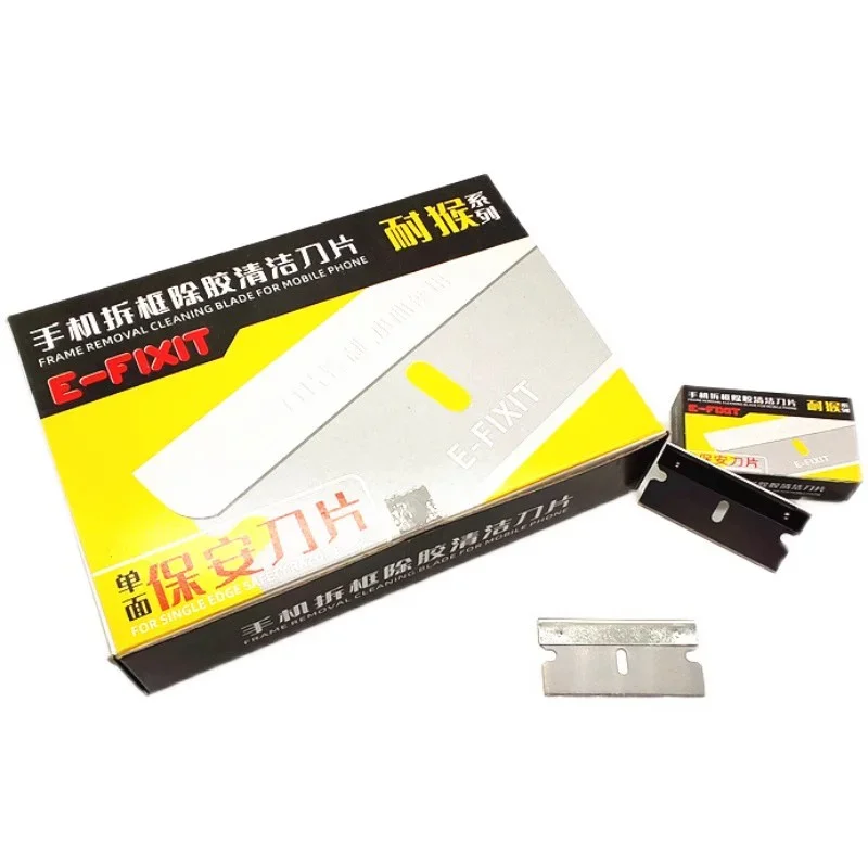 100pcs/lot E-FIXIT Single-Sided Blade Mobile Frame Removal Glue Removal Cleaning Blade For OCA Screen UV Glue Removal Blade
100pcs/lot E-FIXIT Single-Sided Blade Mobile Frame Removal Glue Removal Cleaning Blade For OCA Screen UV Glue Removal Blade