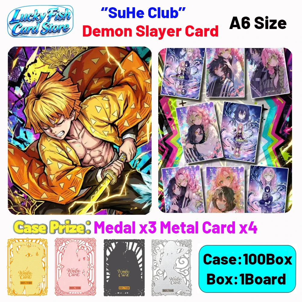 Wholesale 2026 New SuHe Creative Studio Demon Slayer Cards A6 Size Boards Anime Collectibles Character Fan Gifts Limited Edition
Wholesale 2026 New SuHe Creative Studio Demon Slayer Cards A6 Size Boards Anime Collectibles Character Fan Gifts Limited Edition