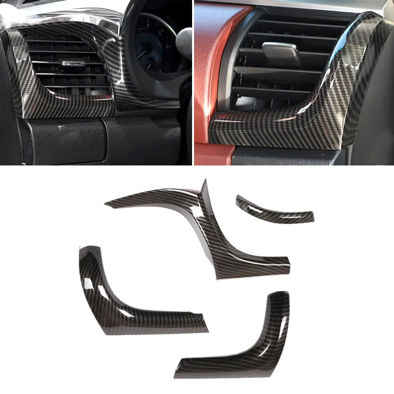 For Toyota Hilux Revo 2015 - 2021 Carbon Fiber Texture Car Dashboard Side Air Condition Outlet AC Vent Cover Protective Trim
For Toyota Hilux Revo 2015 - 2021 Carbon Fiber Texture Car Dashboard Side Air Condition Outlet AC Vent Cover Protective Trim
