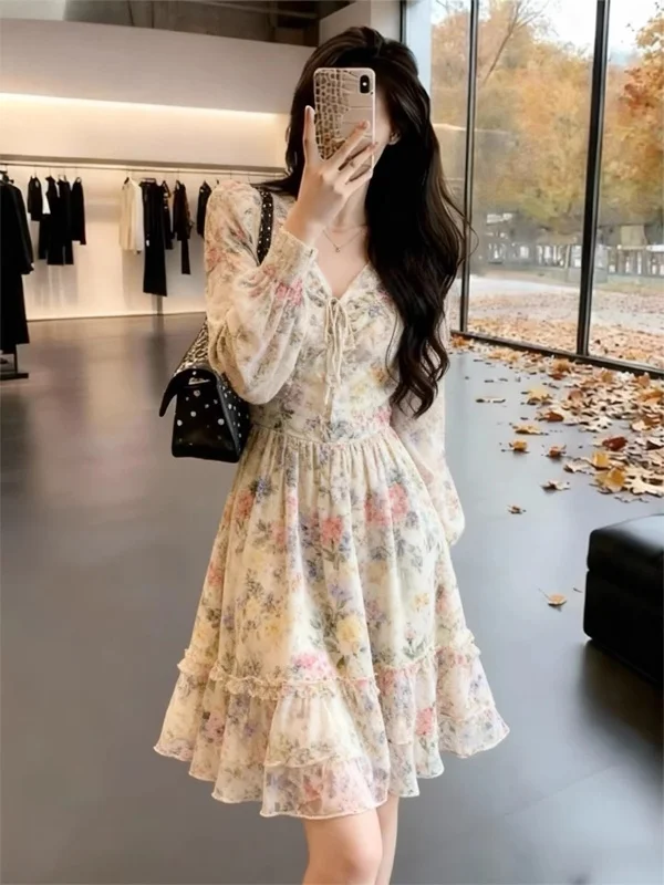 Spring 2026 Fashion Sweet Lazy Style Design Sense All-Match Floral Long Sleeve Women's Dress Skin-Friendly Breathable V-Neck ...
Spring 2026 Fashion Sweet Lazy Style Design Sense All-Match Floral Long Sleeve Women's Dress Skin-Friendly Breathable V-Neck ...