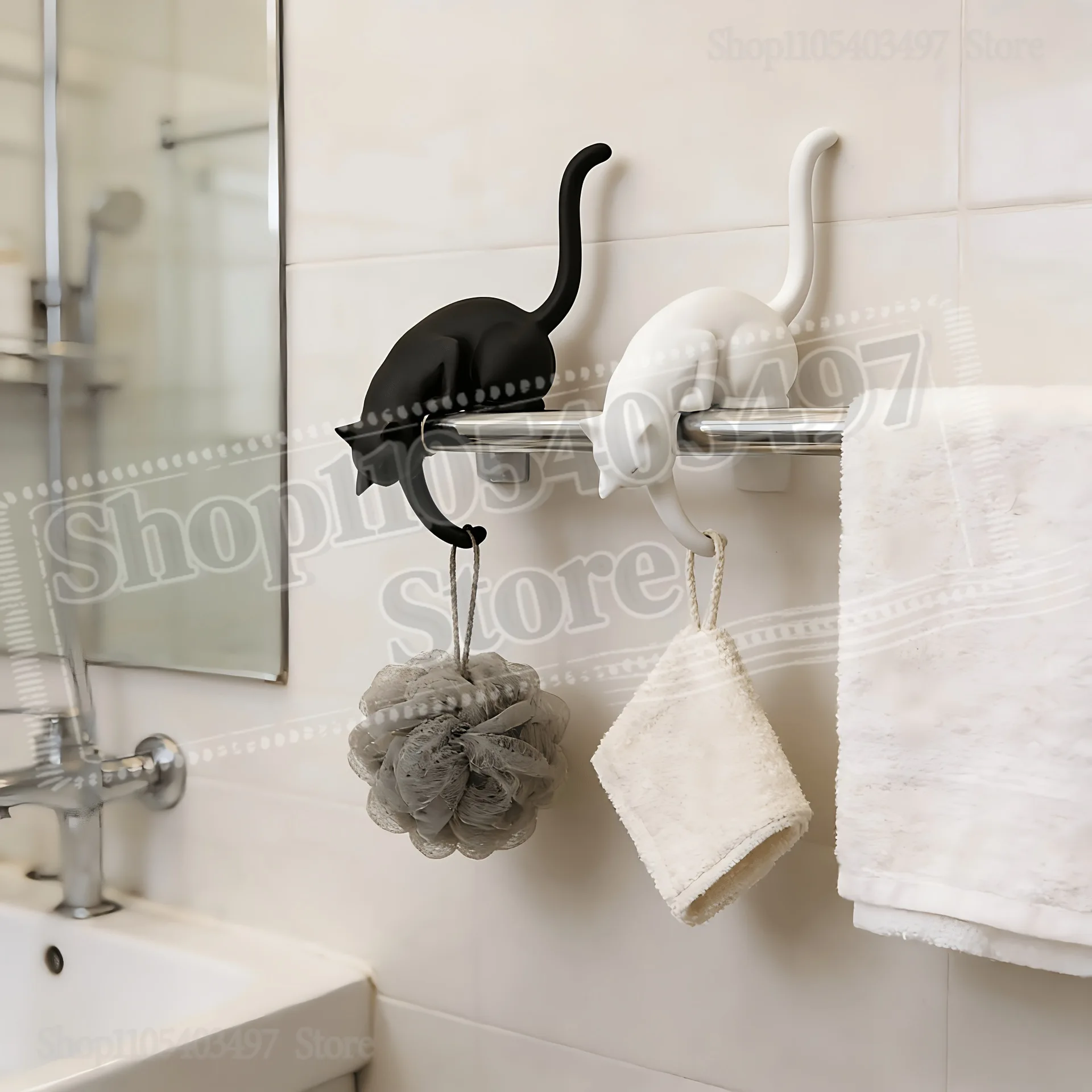 Cat Butt Shelf Hook Decorative Ornament, Funny Cat Tail Key Holder, Cute Resin Cat Figurine for Home & Office
Cat Butt Shelf Hook Decorative Ornament, Funny Cat Tail Key Holder, Cute Resin Cat Figurine for Home & Office