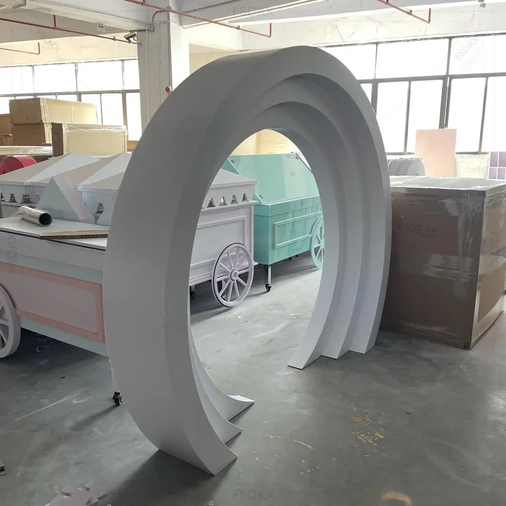 Factory Hot Sale Wedding Ripple Backdrop Stand High Quality White PVC Arch Backdrop
Factory Hot Sale Wedding Ripple Backdrop Stand High Quality White PVC Arch Backdrop