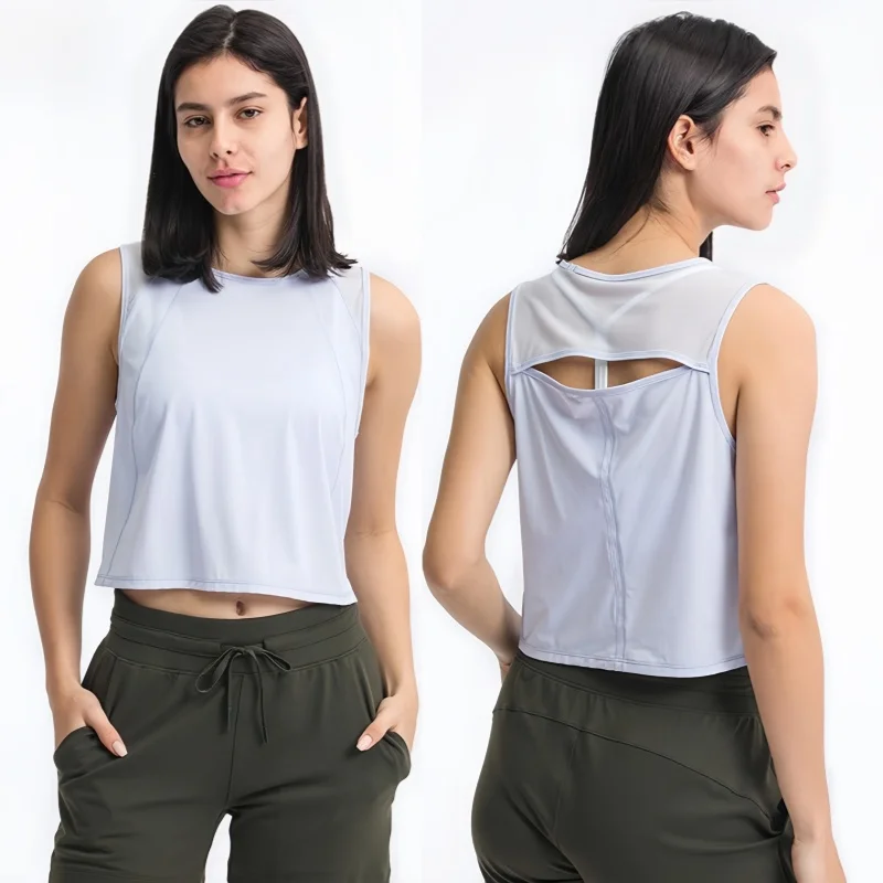 Women's Cropped Sleeveless Sexy Mesh Tank Top Breathable Sport Casual Yoga Fitness Activewear
Women's Cropped Sleeveless Sexy Mesh Tank Top Breathable Sport Casual Yoga Fitness Activewear