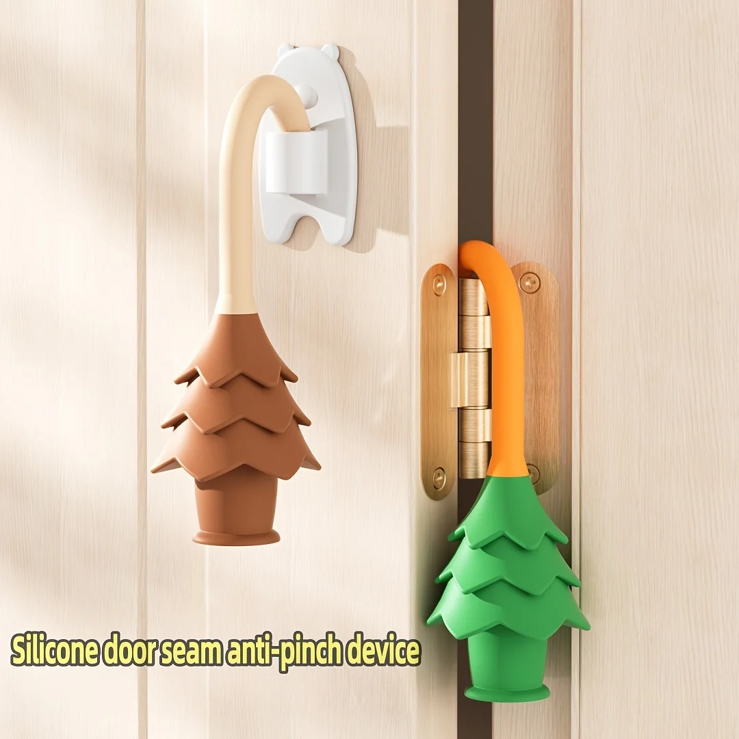 2pcs/Set Safety Door Pinch Guard, Cute Christmas Tree Silicone Door Stopper with Storage Buckle,Door Jam Block for Home Bedroom
2pcs/Set Safety Door Pinch Guard, Cute Christmas Tree Silicone Door Stopper with Storage Buckle,Door Jam Block for Home Bedroom