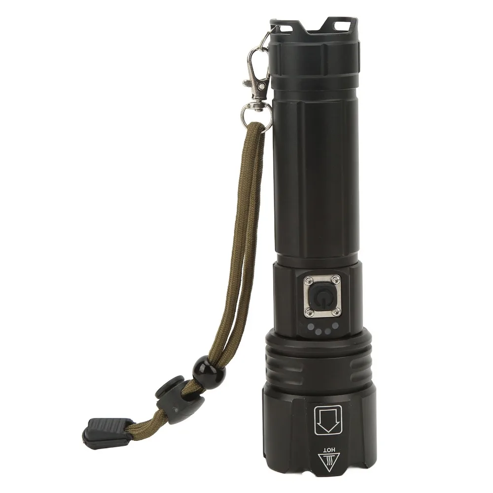 Durable 30W LED Flashlight 1200LM 5 Modes Rechargeable Flashlight IPX4 Waterproof Powerful Flashlight Emergency
Durable 30W LED Flashlight 1200LM 5 Modes Rechargeable Flashlight IPX4 Waterproof Powerful Flashlight Emergency