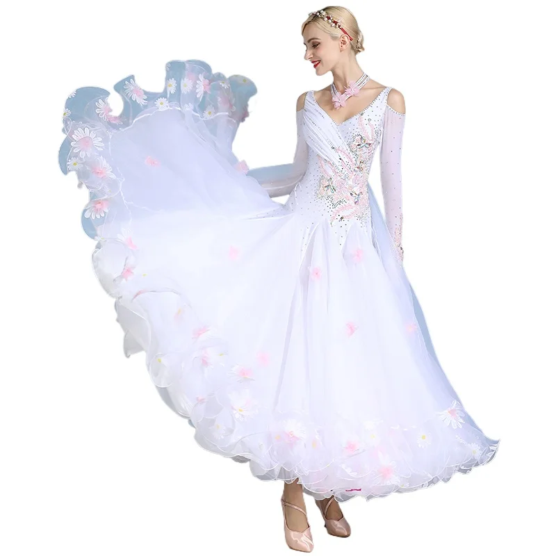 2024 Newest Ballroom Dance Competition Dress Ballroom Waltz Dance Dresses Standard Dance Dress Women Ballroom Dress S7047
2024 Newest Ballroom Dance Competition Dress Ballroom Waltz Dance Dresses Standard Dance Dress Women Ballroom Dress S7047