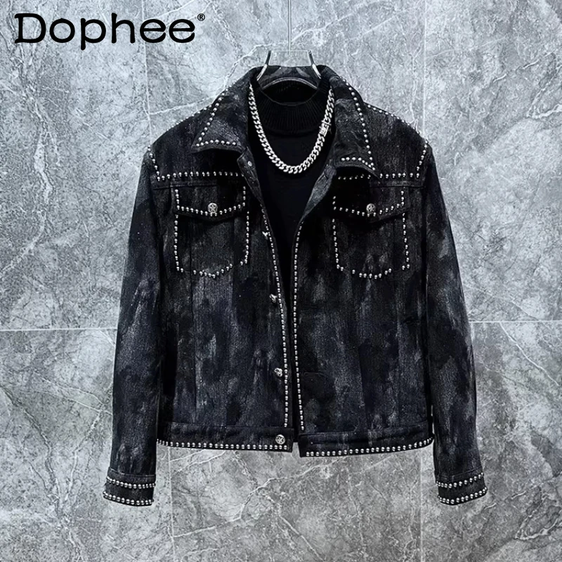 Men's 2026 Spring Autumn New Stylish Denim Coats Male Handsome Trendy Denim Jackets Men's Fashion Rivet Design Tie-Dye Jackets
Men's 2026 Spring Autumn New Stylish Denim Coats Male Handsome Trendy Denim Jackets Men's Fashion Rivet Design Tie-Dye Jackets