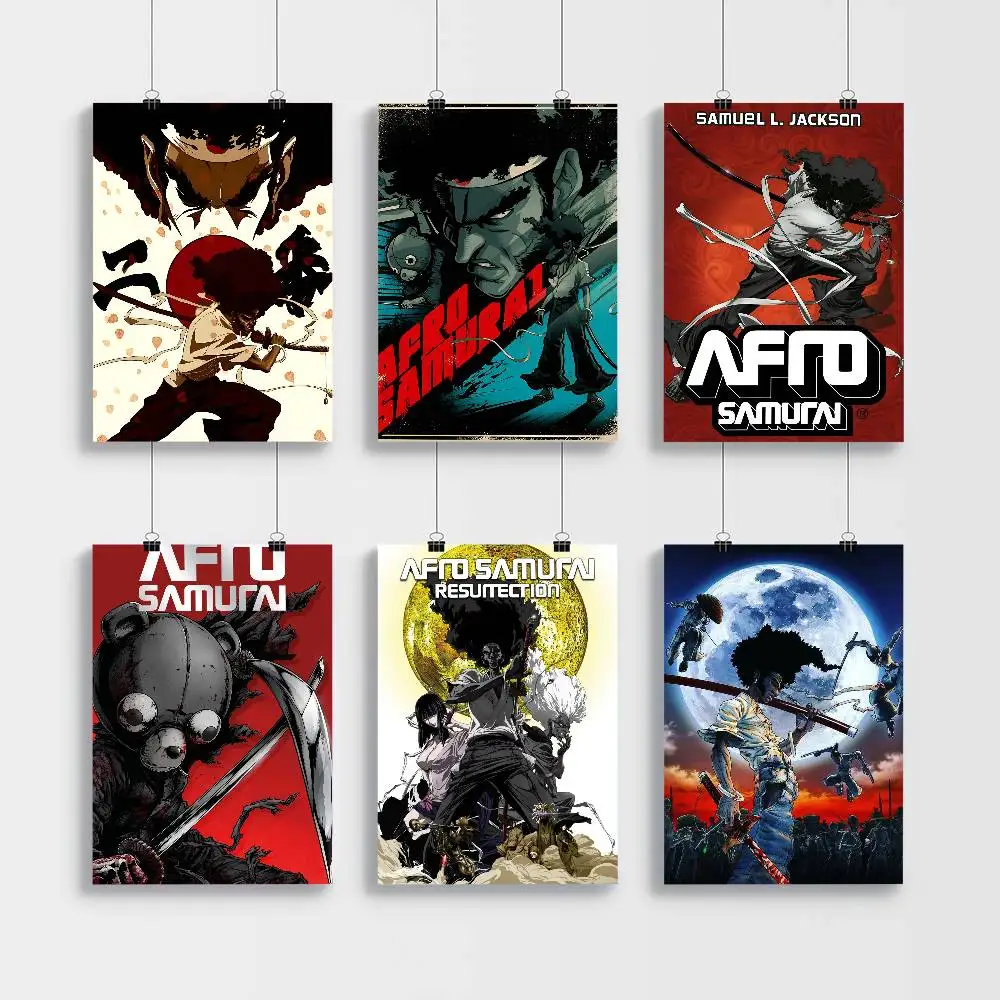 Afro Samurai Anime Posters Sticky Decoracion Painting Wall Art White Kraft Paper Wall Decor
Afro Samurai Anime Posters Sticky Decoracion Painting Wall Art White Kraft Paper Wall Decor