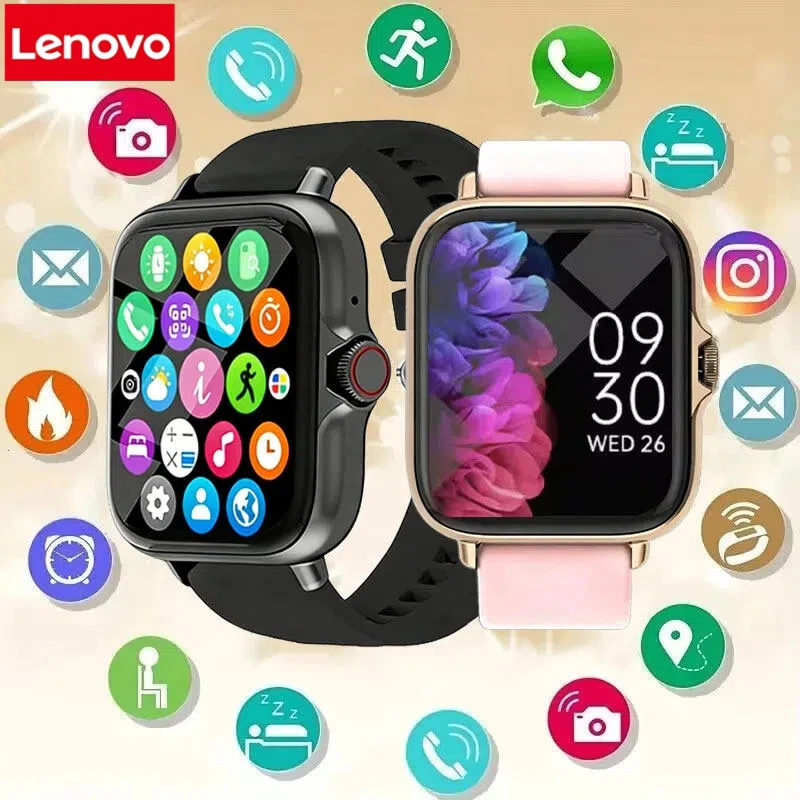 Lenovo 2026 Multifunctional 1.83'' Full Screen Smart Watch Bluetooth Phone Music Fitness Sports Bracelet Sleep Monitor Watch
Lenovo 2026 Multifunctional 1.83'' Full Screen Smart Watch Bluetooth Phone Music Fitness Sports Bracelet Sleep Monitor Watch