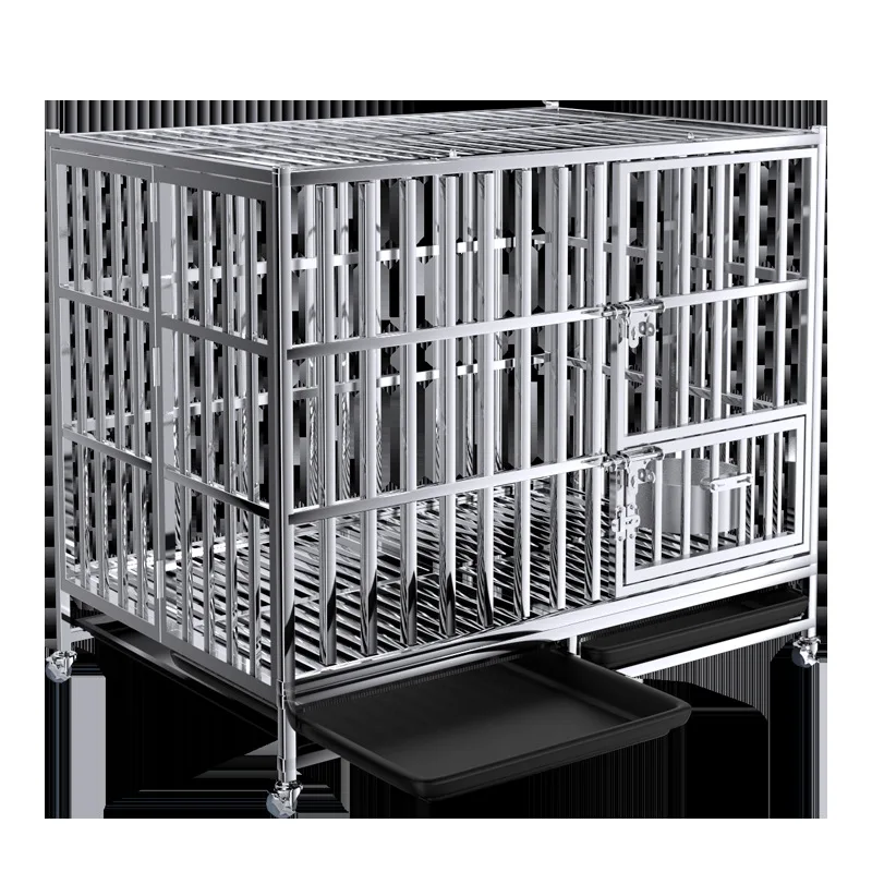 Stainless steel, dog cage, small folding square tube for large dogs, golden retriever
Stainless steel, dog cage, small folding square tube for large dogs, golden retriever