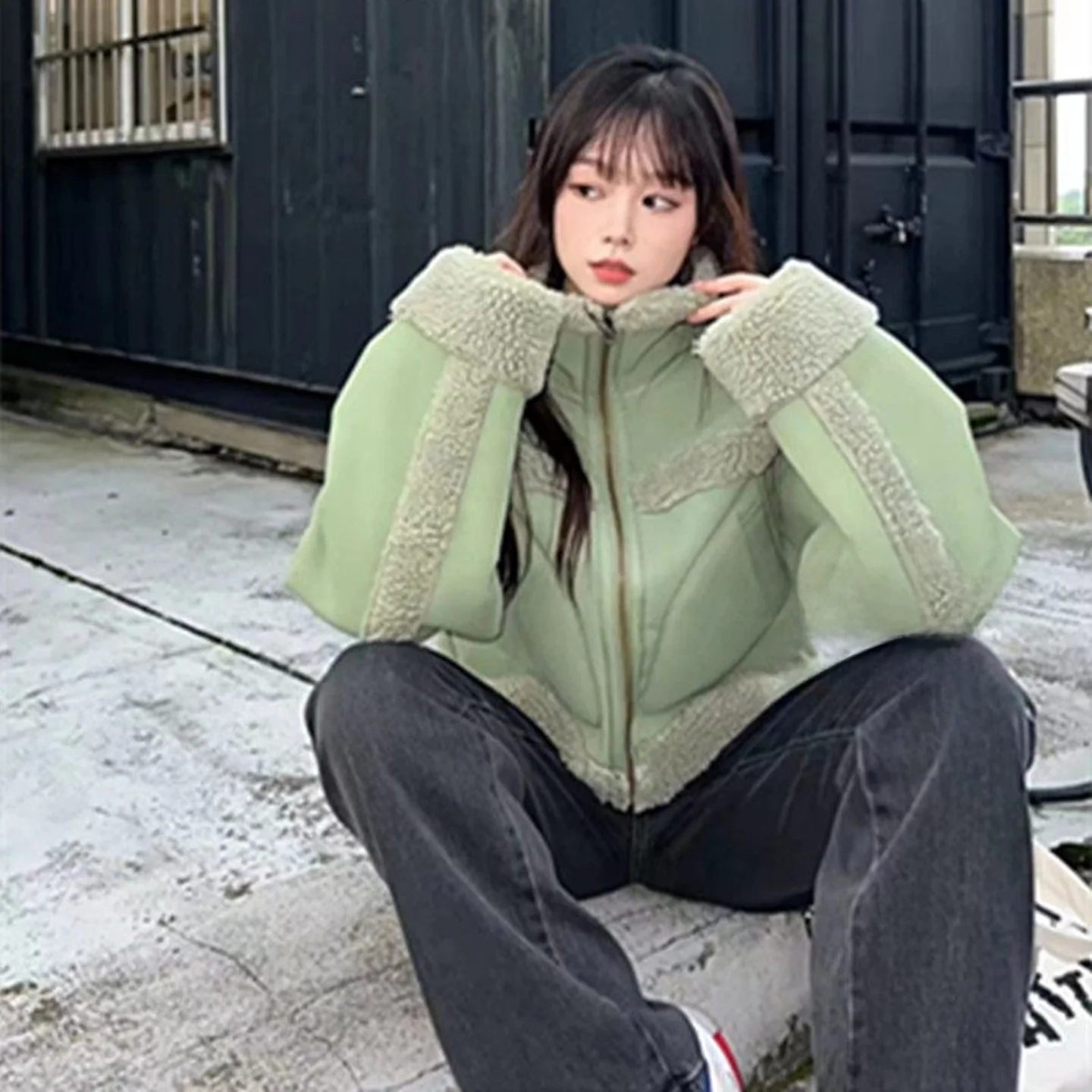 Authentic SY Pure Original Autumn Winter New Style Double-Sided Wear Lamb Fur Short Jacket Warm Functional Wind for Women
Authentic SY Pure Original Autumn Winter New Style Double-Sided Wear Lamb Fur Short Jacket Warm Functional Wind for Women