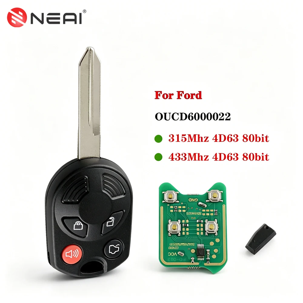 Remote Car Key For Ford C-Max Edge Escape Focus Explorer Flex Taurus For Lincoln Mazda Mercury 315/433MHz 4D63 Chip OUCD6000022
Remote Car Key For Ford C-Max Edge Escape Focus Explorer Flex Taurus For Lincoln Mazda Mercury 315/433MHz 4D63 Chip OUCD6000022